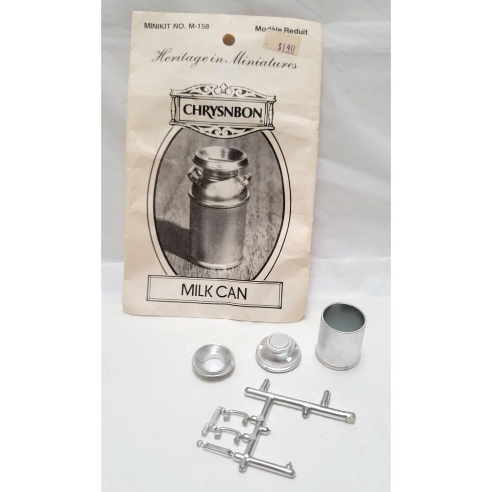 Vintage Chrysnbon Heritage in Miniatures Dollhouse Milk Can Minikit M-158